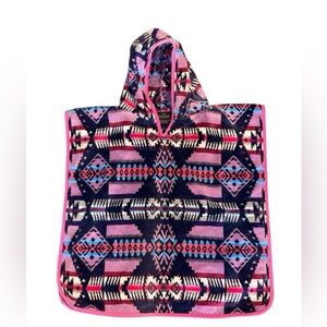 Pendleton Youth Hooded Towel Poncho Aztec Geometric